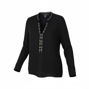 Fifteen Twenty Black Beaded Women's Blouse
